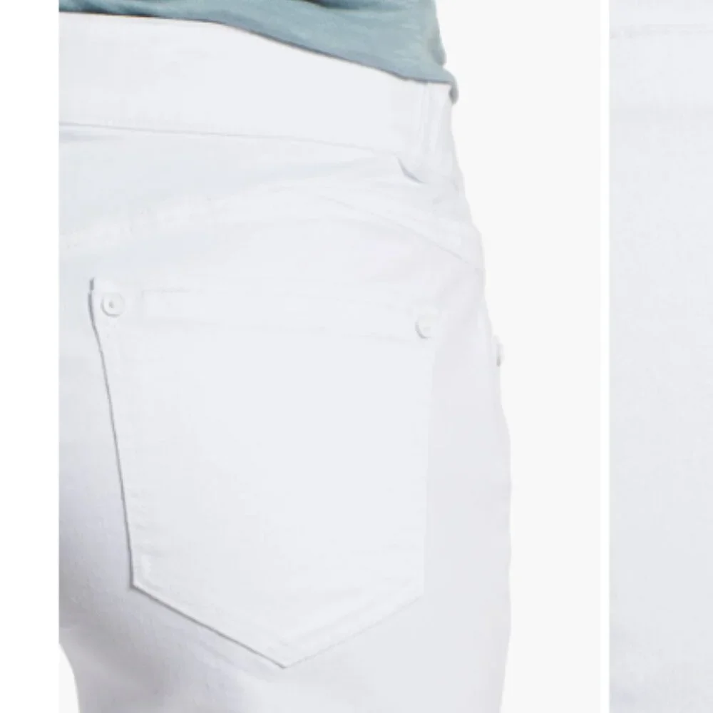 Wit & Wisdon - 'Ab'Solution White Bermuda Shorts Long Denim L418ZSOW | Size 4